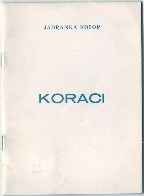 Jadrankina zbirka pjesama Koraci iz 1971. godine