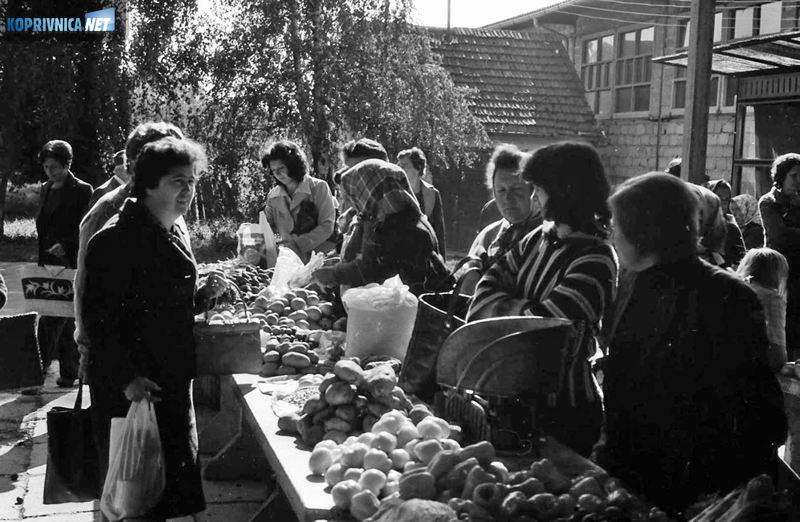 Koprivnička tržnica šezdesetih