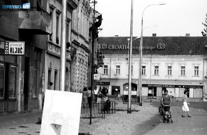 Centar Koprivnice osamdesetih