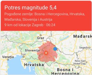 Mapa Potresa